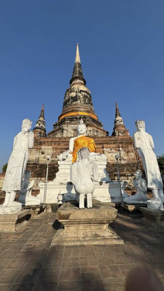 Wat Yai Chai Mongkhon, a Buddhist temple in Ayutthaya, Thailand.