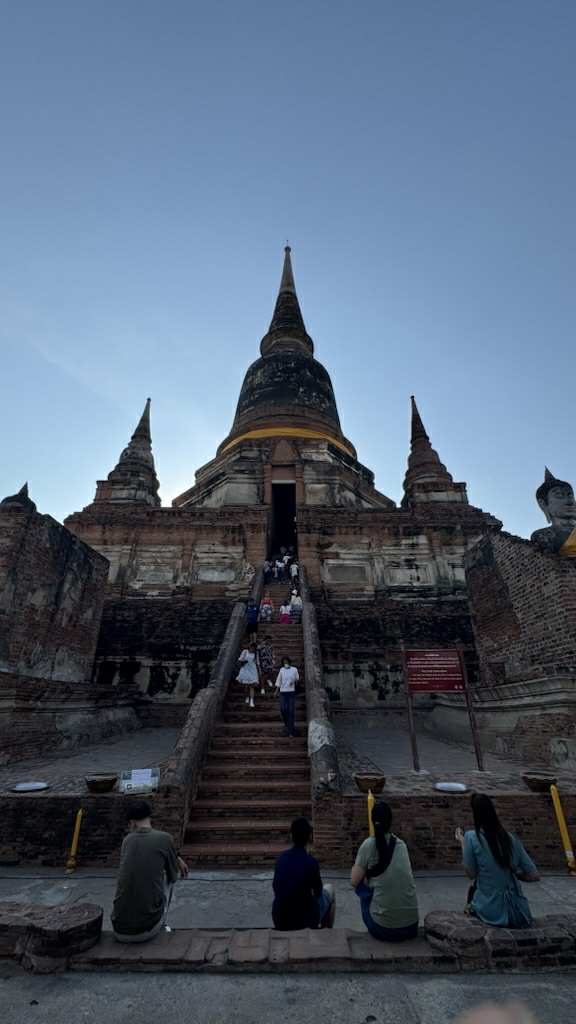 Wat Yai Chai Mongkhon, a Buddhist temple in Ayutthaya, Thailand.
