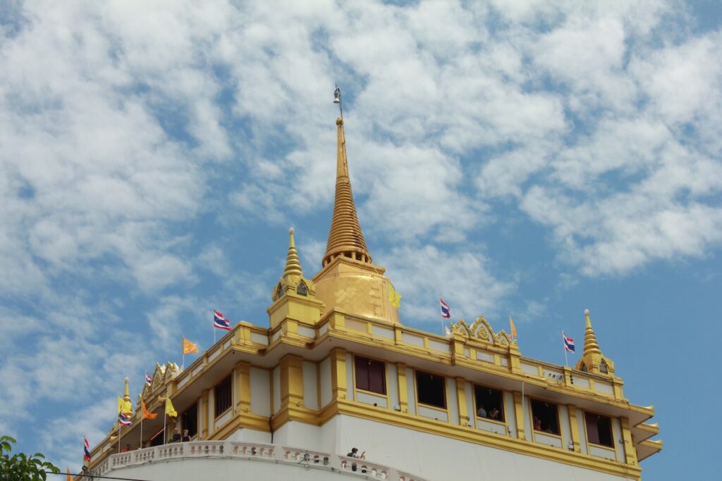 Golden Mount (Phu Khao Thong) at Wat Saket in Bangkok, Thailand.