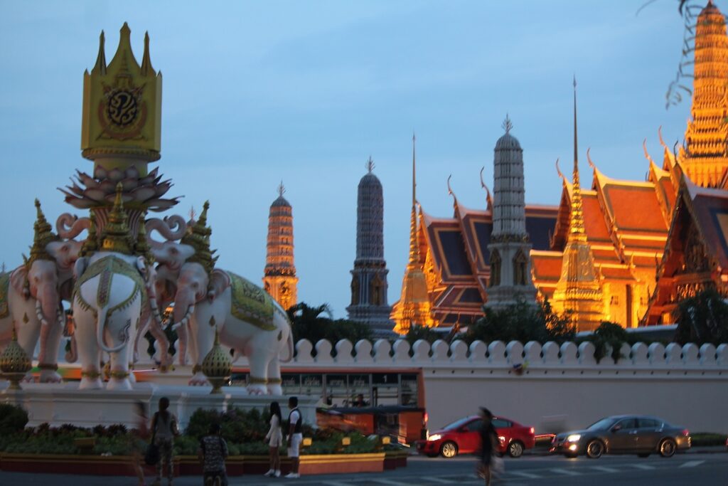 Grand Palace in Bangkok, Thailand, the official residence of the Kings of Siam since 1782.